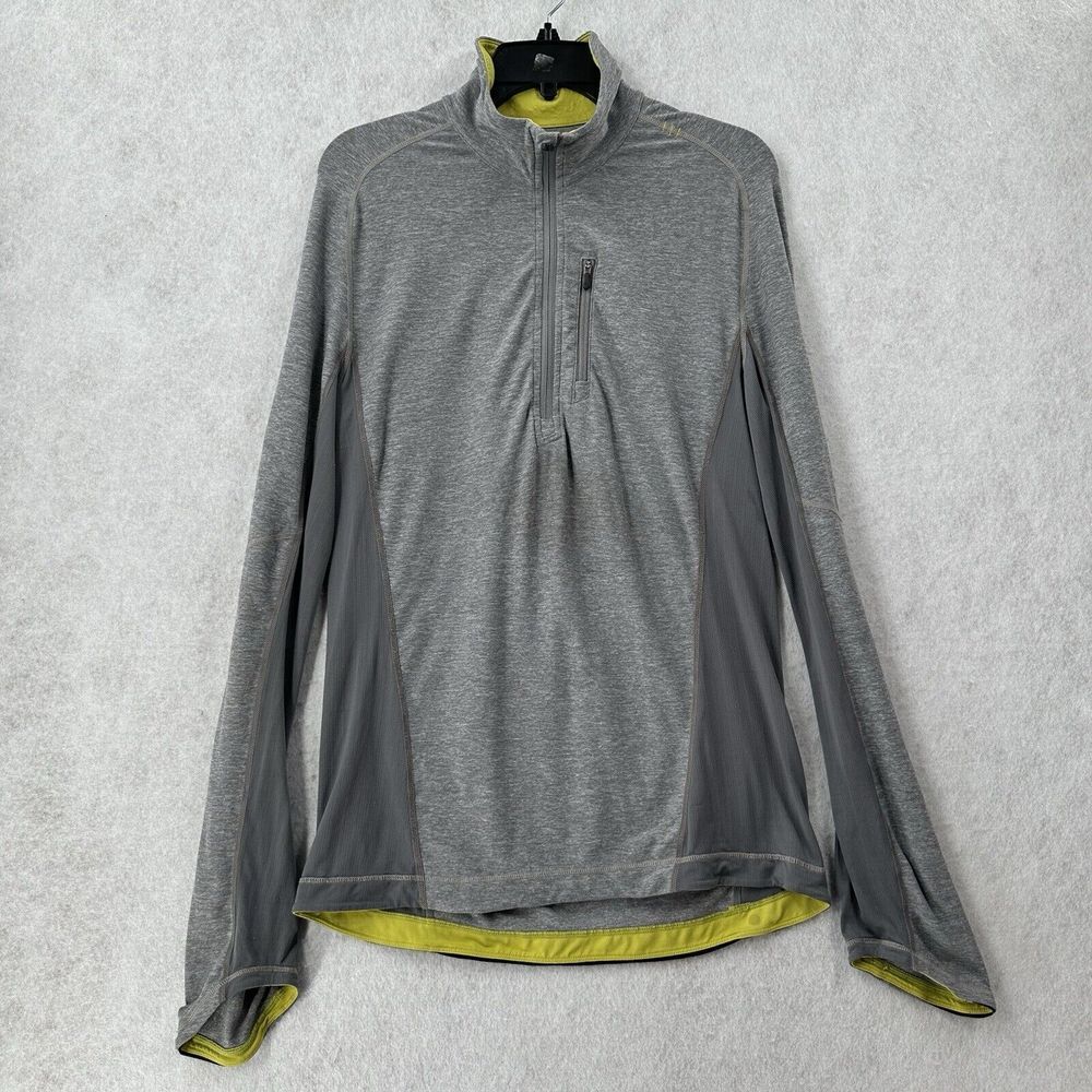 Lululemon 1/4‎ Zip Pullover Shirt Mens SMALL Long Sleeve Athletic Gray